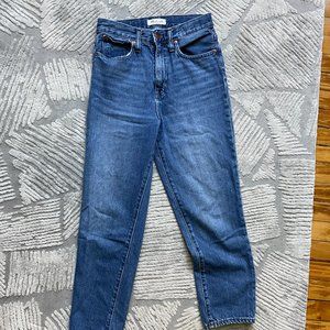 Madewell Mom Jean Sz 25 Classic Blue